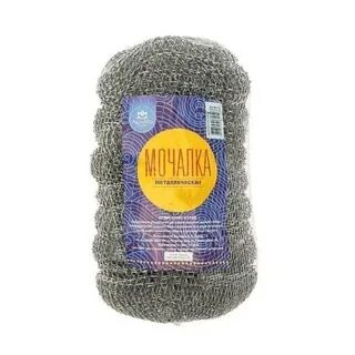 Губка (мочалка) металлическая "Аквамаг", 14 гр., 10 шт./уп.