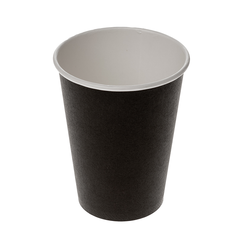 Стакан бум. для гор. 300мл (д90) (SaaMi) Чёрный, 1 сл. 50/1000