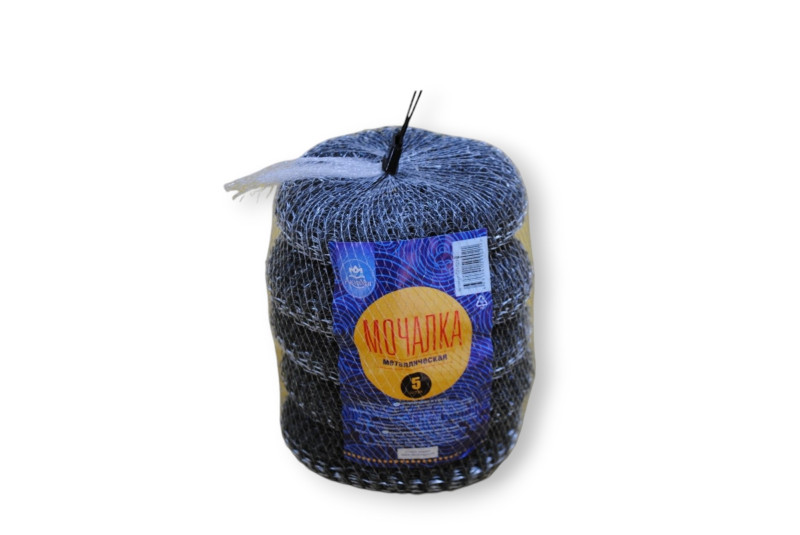 Губка (мочалка) металлическая "Аквамаг", 5 шт./уп.