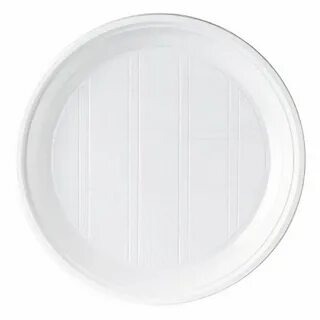 Тарелка пластиковая, ПС, д205мм., белая 50/2100