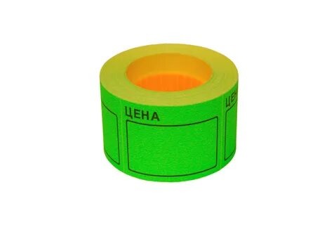 Ценник ролик 50х40 (350эт) зеленый 5/50