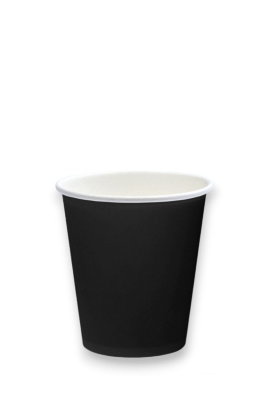 Стакан бум. для гор. 250мл (д80) (ViRIDo) Чёрный 50/1000