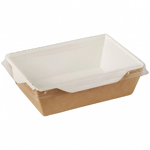 Контейнер бумажный с крышкой OldSchoolBlack 400мл.120х85х45мм.1/400