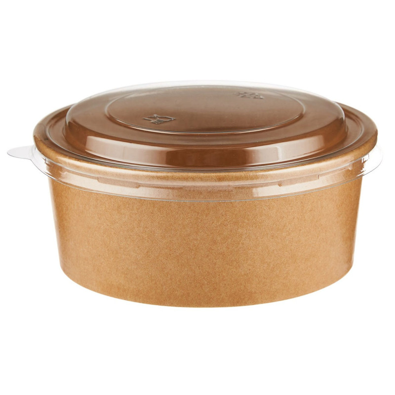 Крышка для конт. Kraft Round 500/750/1000мл., d.150мм ПЭТ/300