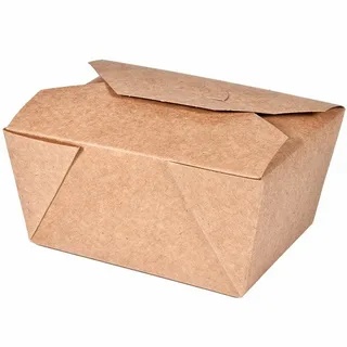 Ланч-бокс бумажный складной 600 мл. (135х115х65)/375