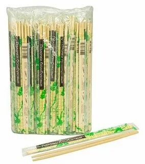 Палочки для еды 225мм, п/э 100/3000