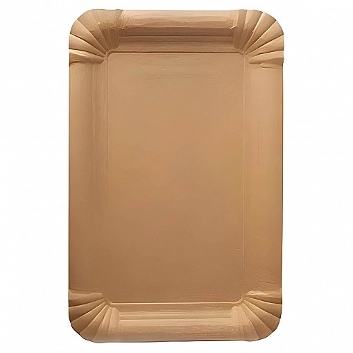 Тарелка картонная, 130*200мм., крафт 100/1200