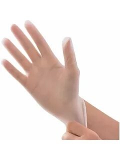 Перчатки виниловые неопудр., прозрачные, размер L, Monopak, 100шт./упак