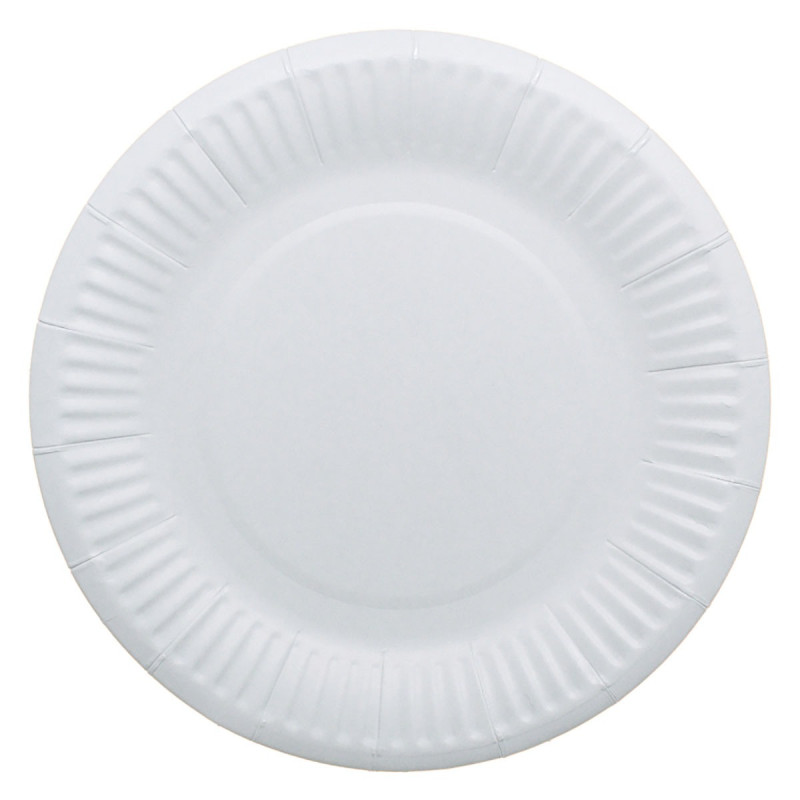 Тарелка картонная, д205мм., белая 100/1200