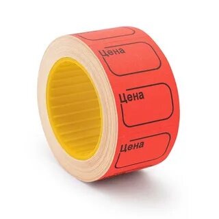 Этикет лента 20х30мм, (350 эт/рул), красная 10/100